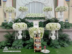 ดอกไม้งานศพพะเยารับจัดงานศพ ครบวงจร