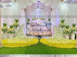 ดอกไม้งานศพสุพรรณบุรีรับจัดงานศพ ครบวงจร