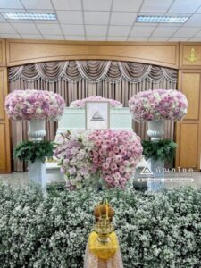 ดอกไม้งานศพพระนครศรีอยุธยารับจัดงานศพ ครบวงจร