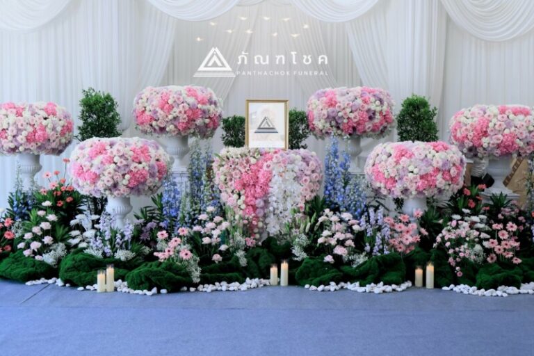 ดอกไม้งานศพหนองบัวลำภูรับจัดงานศพ ครบวงจร